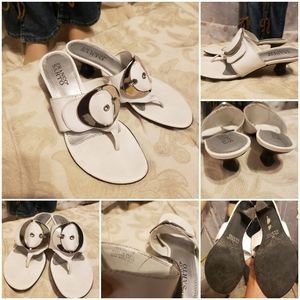 Franco Sarto kitten heel sandals Sz 7.5